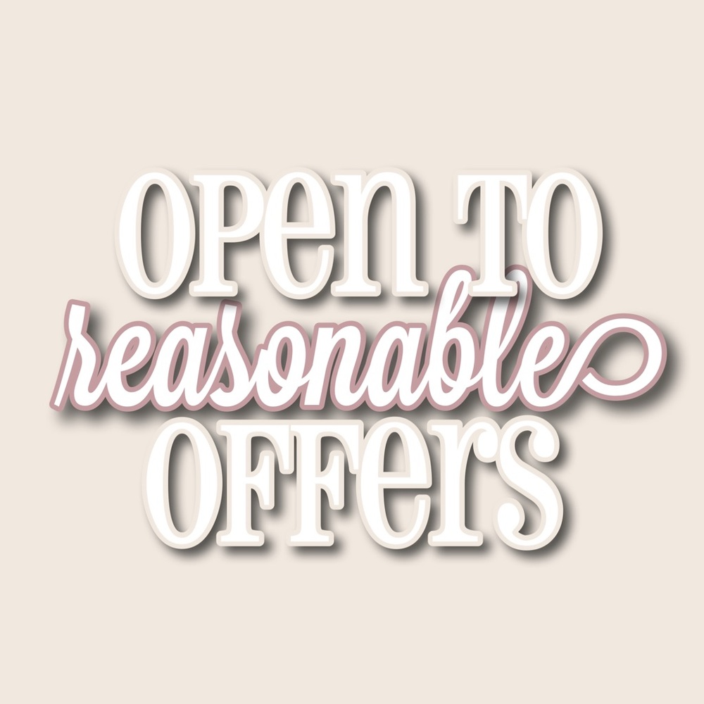 💌 OPEN TO REASONABLE OFFERS 💌